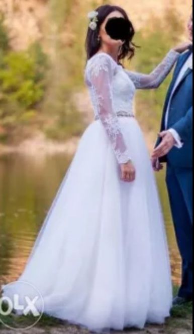 Delikatna Suknia ślubna rozmiar 36 S
