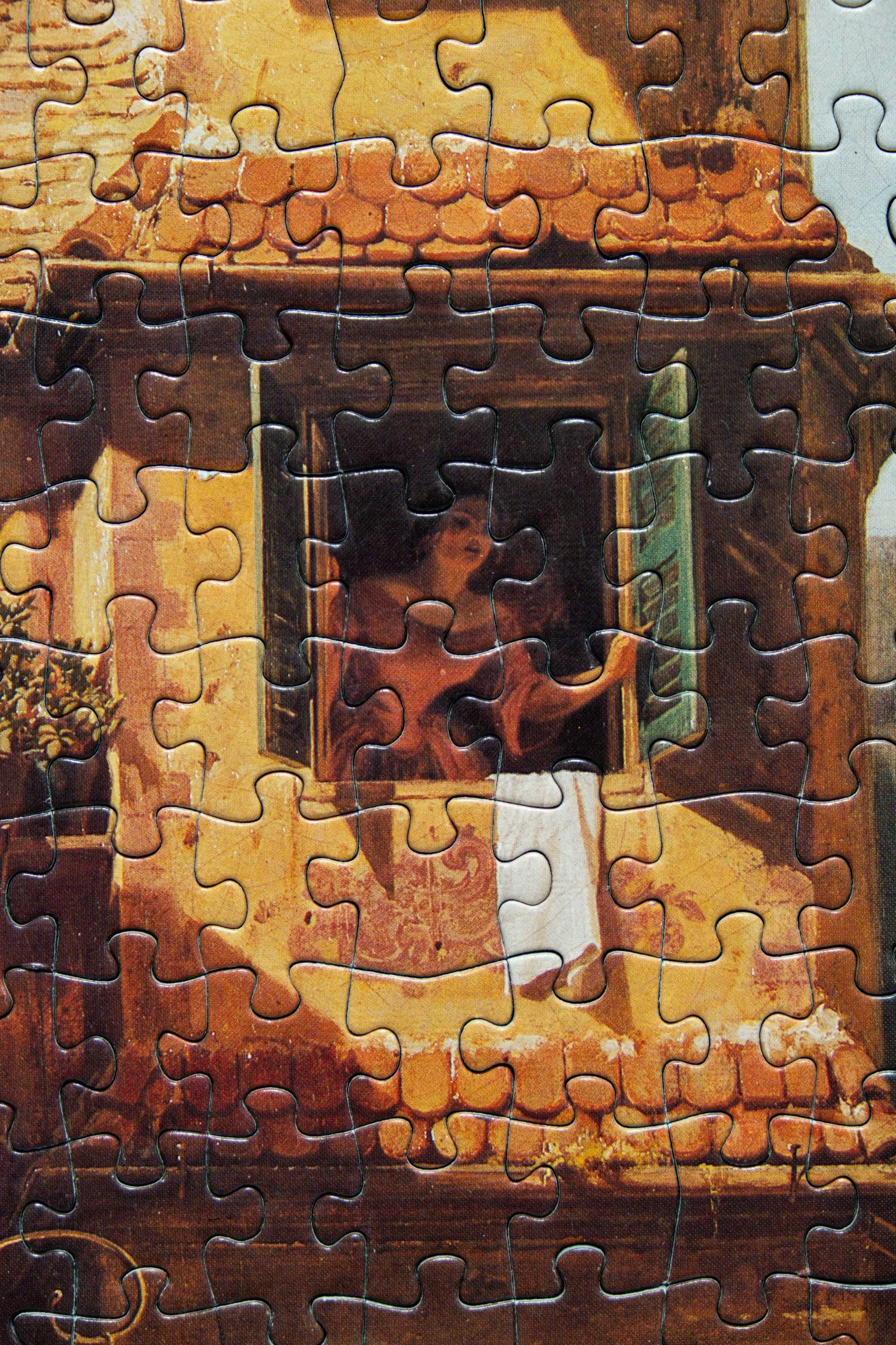 Puzzle Piatnik ,Carl Spitzweg 500 el kompl staruszki unikat