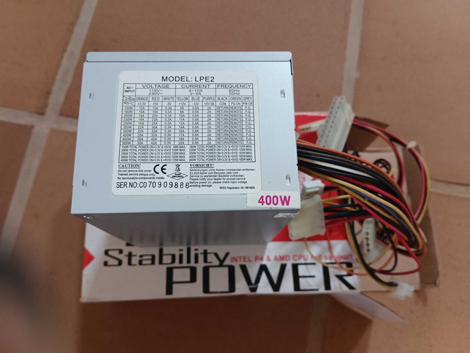 Power supply Intel p4 & CPU full support