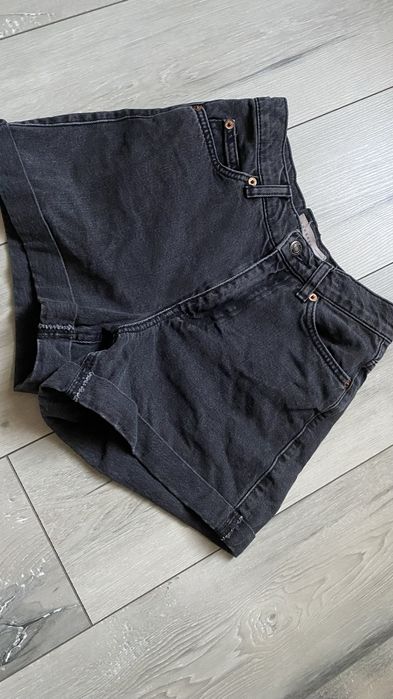 Spodenki TOPSHOP 34 jeansowe szorty damskie bawełna czarne