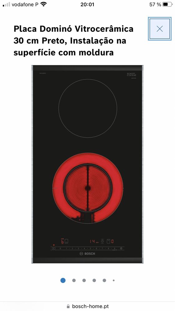 Fogão/Placa vitroceramica Bosch