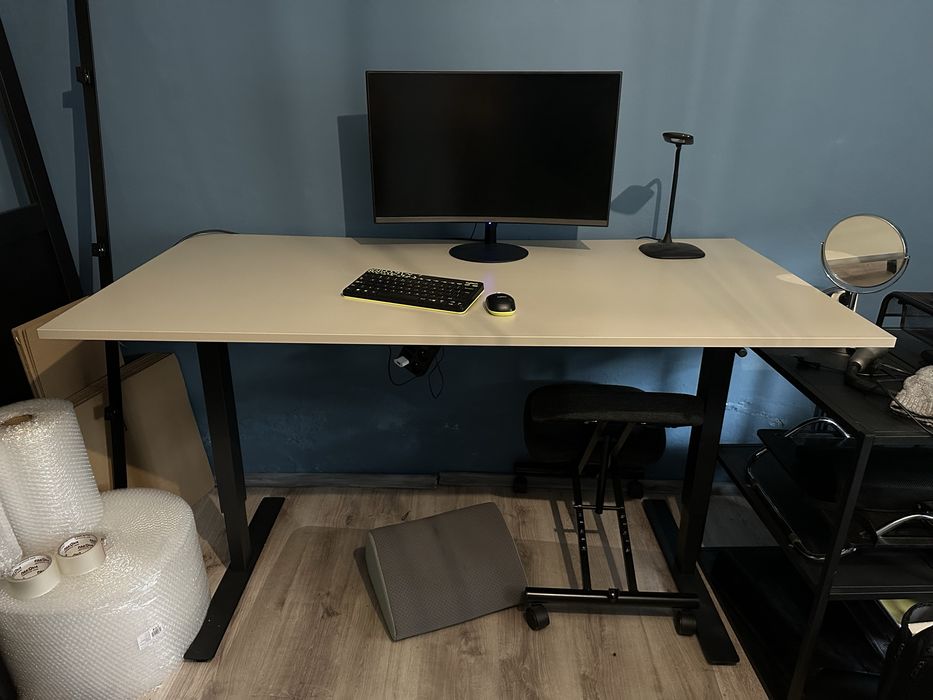 Biurko regulowane IKEA TROTTEN 160x80 idealne na home office