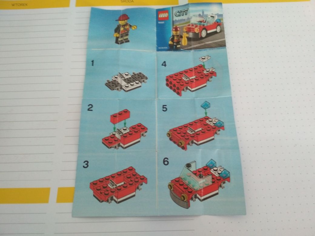 Lego City Samochód Strażacki 30221 Polybag