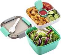 Pojemnik pudełko lunch box zielone śniadaniówka