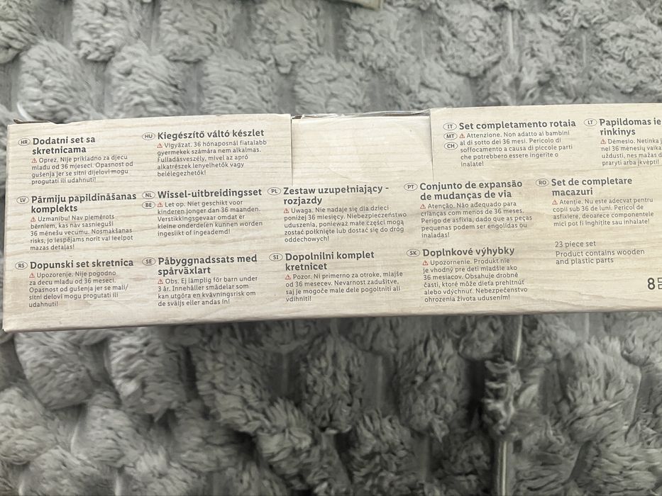 Playtive zestaw torów drewnianych 23 el. rozjazdy kolejki