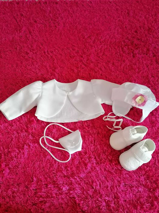 Sukienka do chrztu + dodatki, rozmiar 62