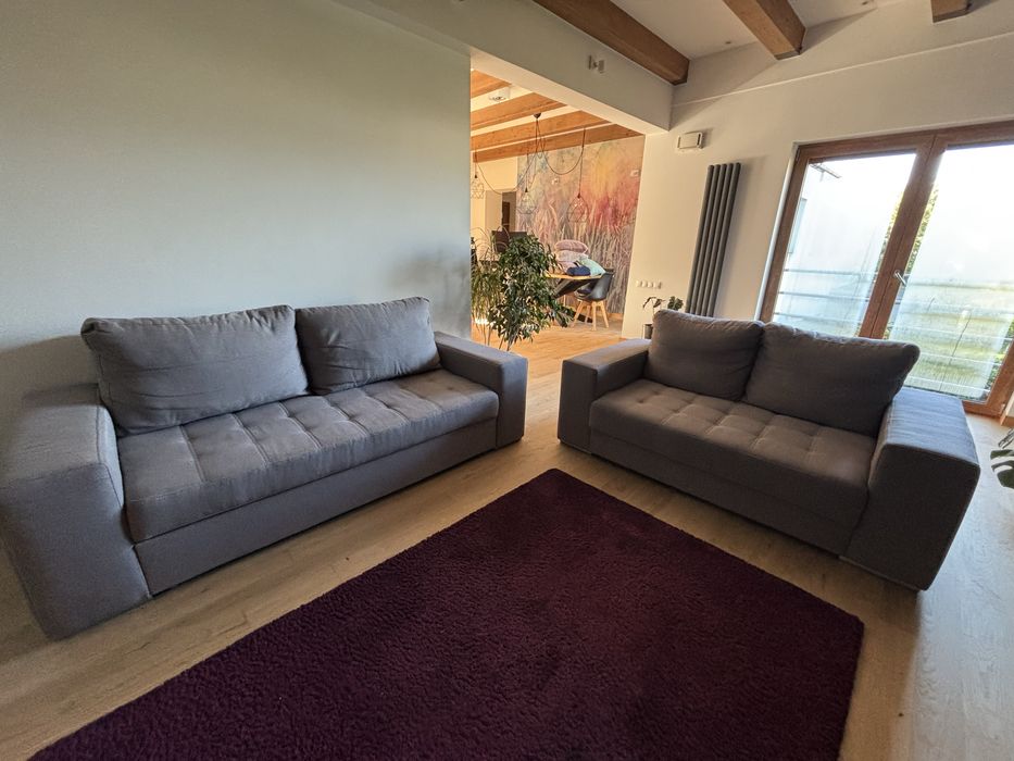 Sofa kanapa wypoczynek 2 szt funkcja spania