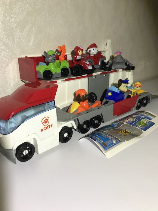 Автовоз камаз фура машина щенячий патруль 7 героів