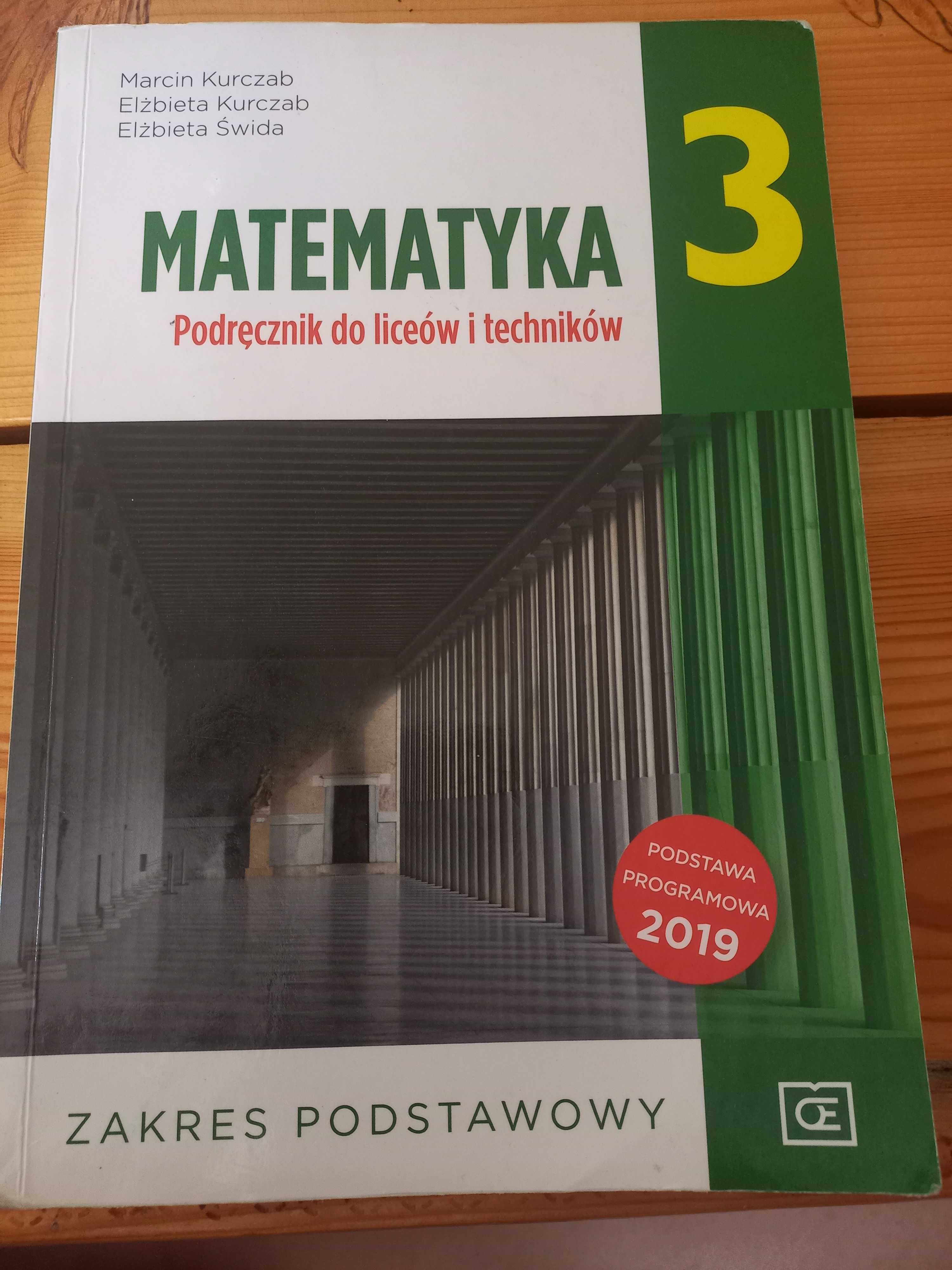 Podręcznik Matematyka 3.Poziom podstawowy.