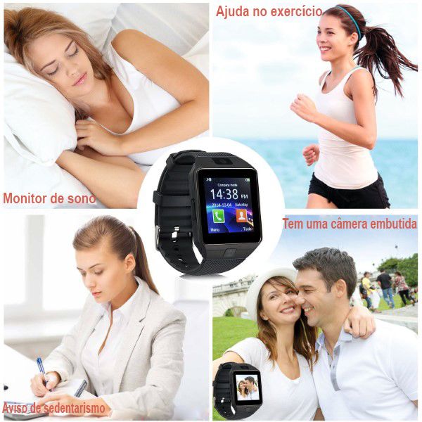 RELÓGIO FITNESS - Pedômetro, Monitor de Sono, etc