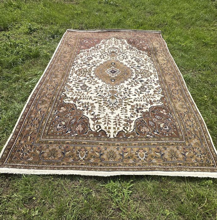 Duży ręcznie tkany dywan perski wełniany typu Indo Mir  358x250cm