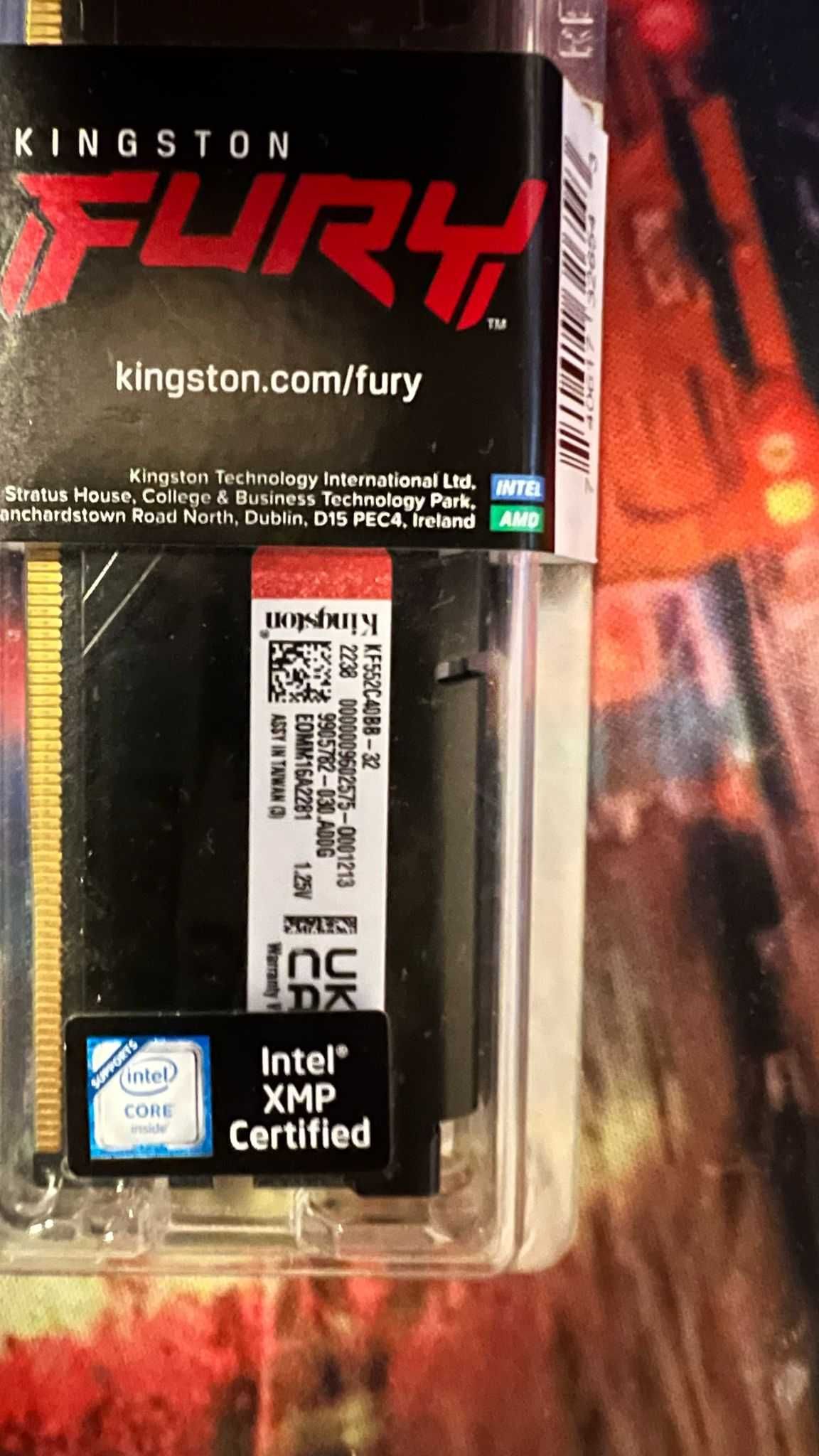 Pamięć RAM Kingston Fury Beast 32GB X 1  (DDR5 5200M CL401.25v XMP)