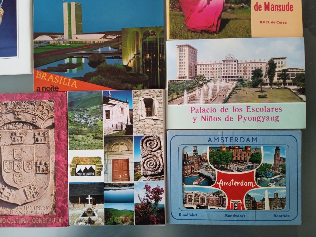 Lote de 15 carteiras com postais