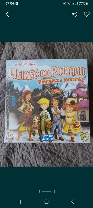 Gra Wsiąść do Pociągu Pierwsza podróż