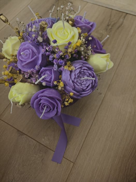 Flower box ze świec sojowych