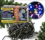 Lampki 200 led z dodatkowym gniazdem i timerem, multi, zewnętrzne