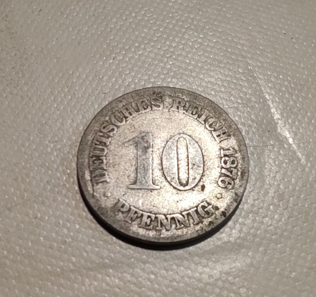 Moneta 10 pfenningów 1876r.