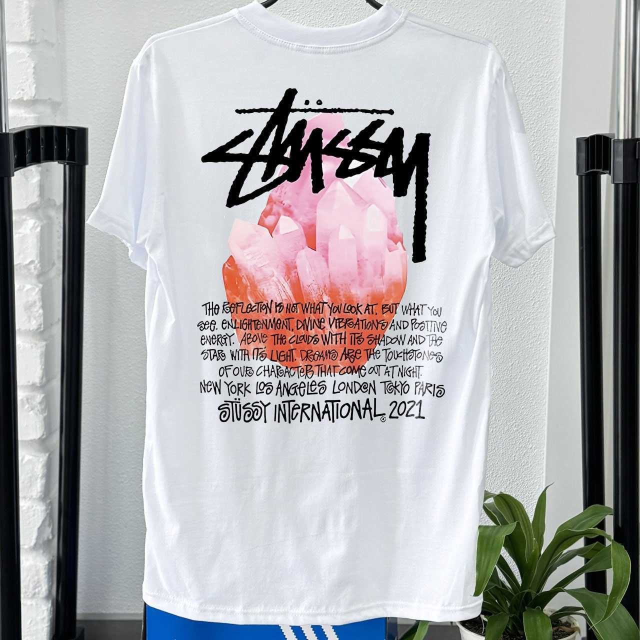 Новая футболка STUSSY Red Fuzzy — BIG — XS S M L XL — БЕЗ ПЕРЕДПЛАТ