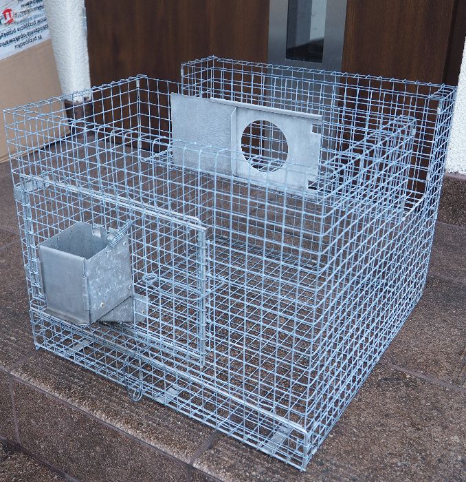 KLATKA HODOWLANA aluminium ocynk karmidełko króliki szynszyle drób