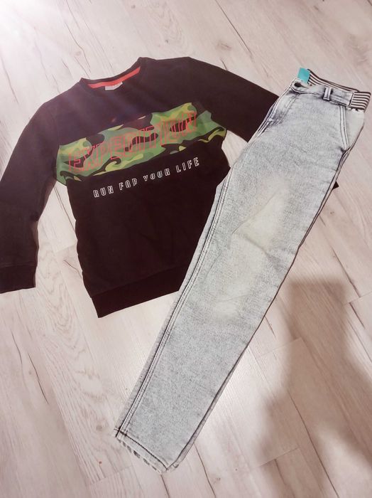 Spodnie plus bluza chłopięca
