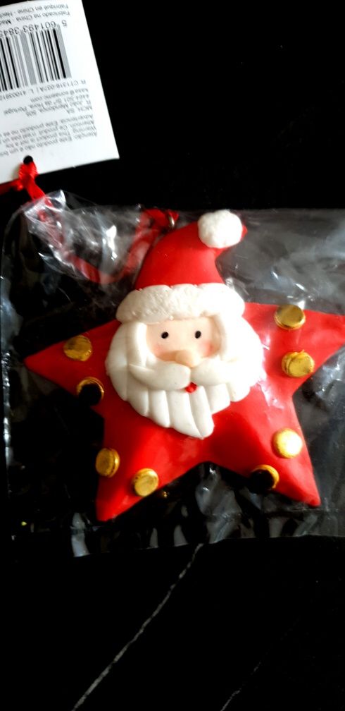 Conjunto de decorações de natal para pendurar na árvore