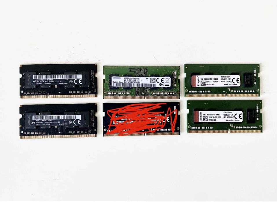 Kości RAM SODIMM do laptopa / iMac - DDR3L i DDR4 (2GB / 4GB)