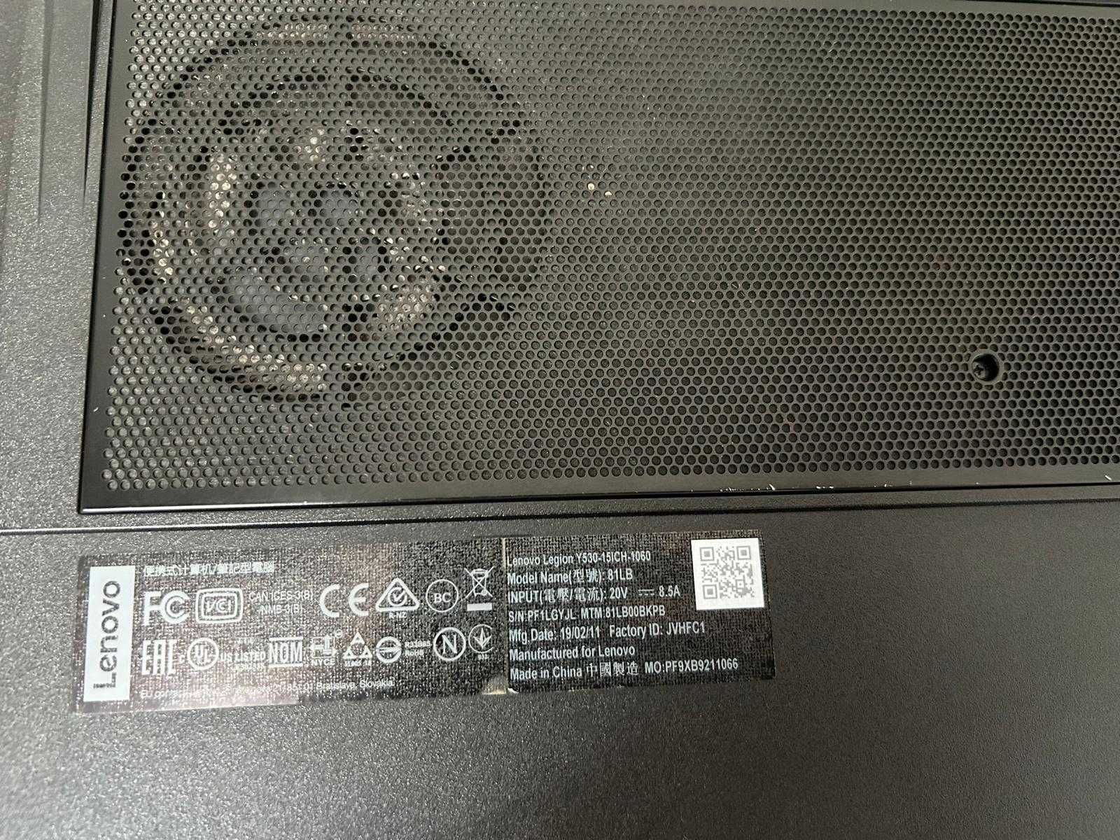 Laptop Lenovo Legion Y530-15ICH-1060 - Typ 81LB