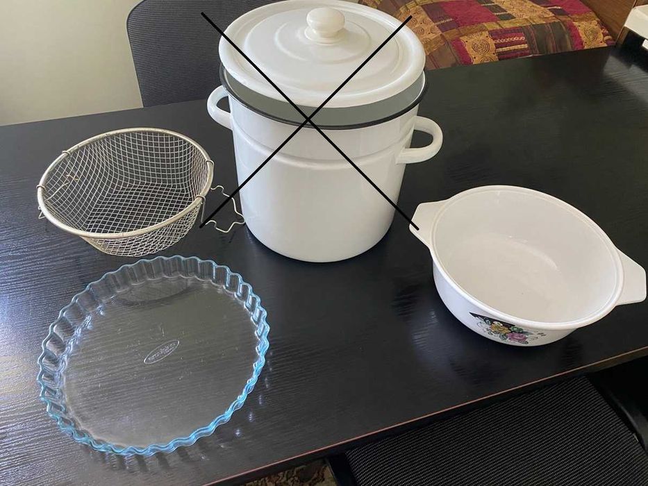 Кастрюля жаротривка радянська маловживана, форма прозора Франція