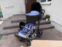 Wózek Phil Teds Voyager 2 dzieci gondola + 2x spacerówka + akcesoria