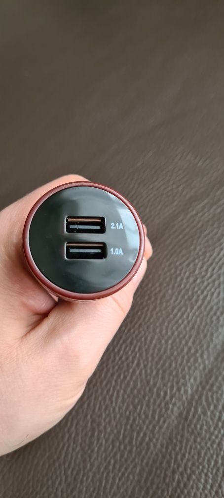 Ładowarka samochodowa 2 wyjścia USB 2.1A i 1.0A NOWA
