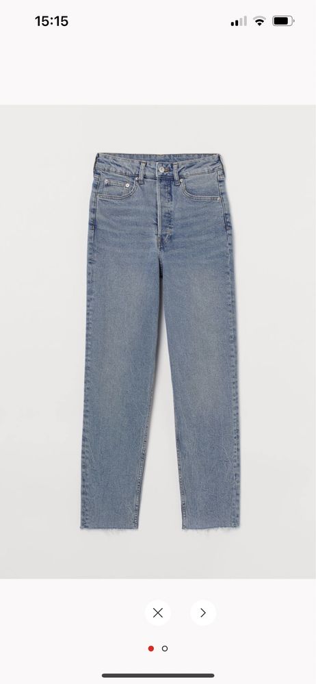 Mom high ankle jeans spodnie jeansowe dżinsowe wysoki stan H&M