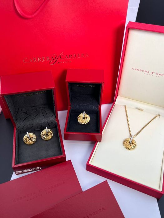 Набір  Carrera Y Carrera Оригінал золото 750