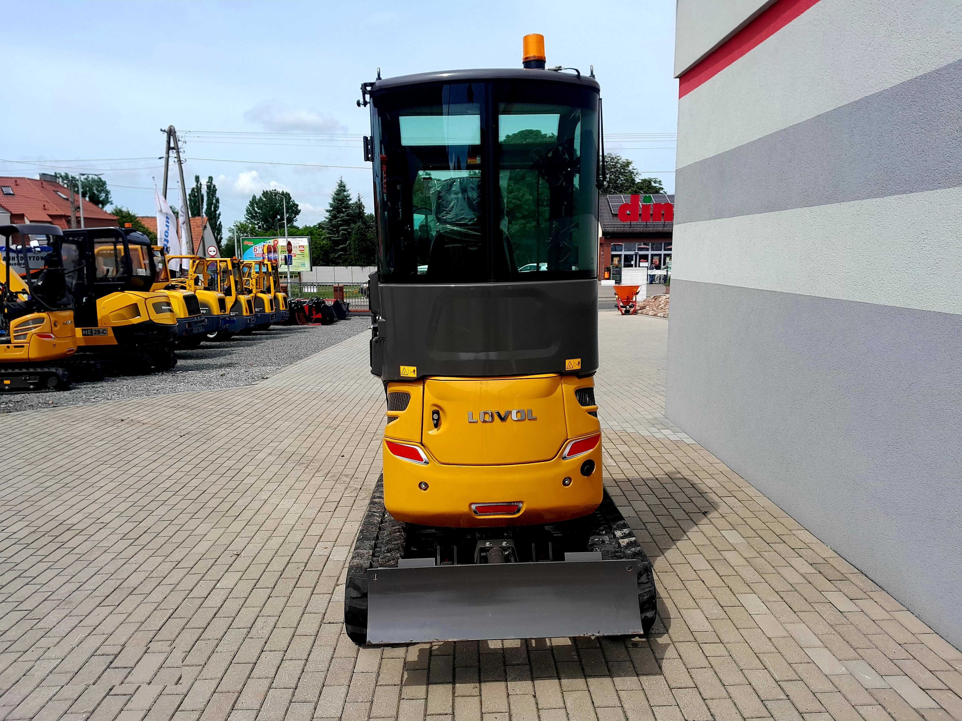 Minikoparka LOVOL FR18E2-u I 2000 kg Silnik YANMAR WYPRZEDAŻ ROCZNIKA!