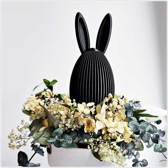 Jajko z uszami zająca – Zając Wielkanocny - dekoracja.