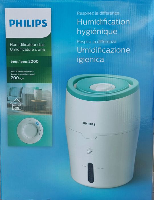Philips Nawilżacz Powietrza Series 2000 HU2510/10 + nowy filtr