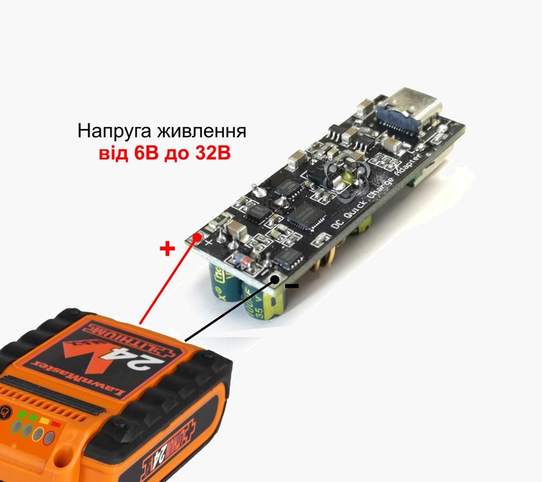 100W плата зарядки SW3518S вх.6~32 швидка зарядка PD3.0