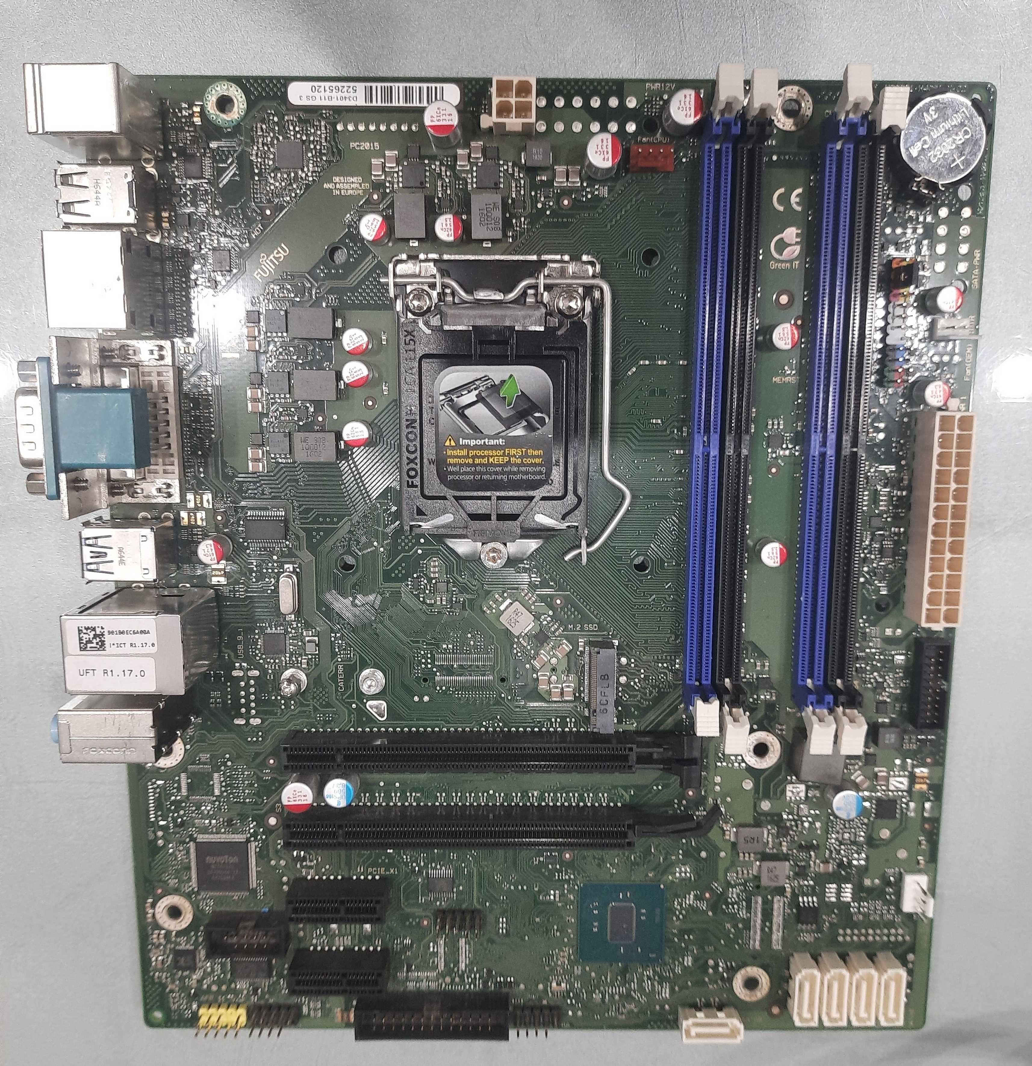 ГАРАНТІЯ материнська плата Fujitsu D3401-A11 GS S1151 4* DDR4, m.2