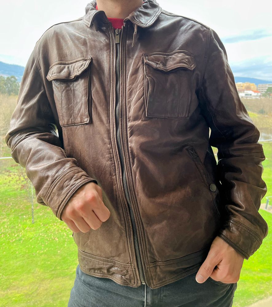 Casaco pele Massimo Dutti