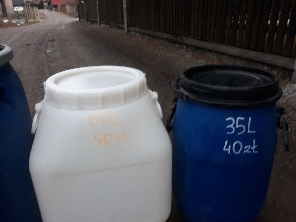 Beczki plastikowe spozywka  40zl