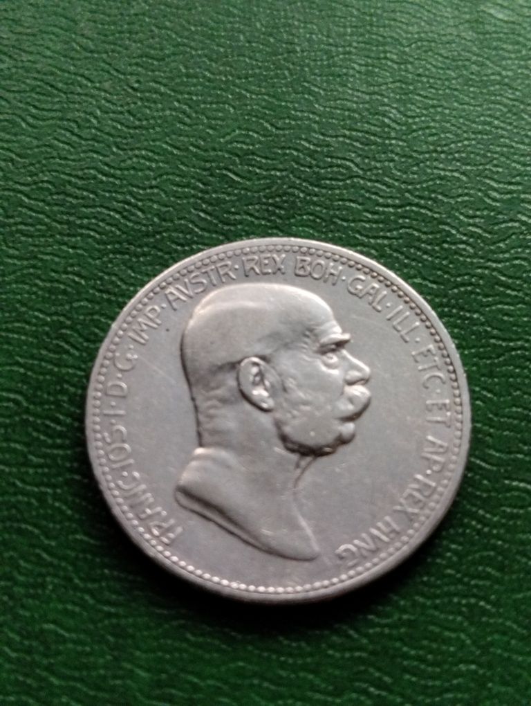 Срібна монета 1крона1908р.Австро-Угорщина.