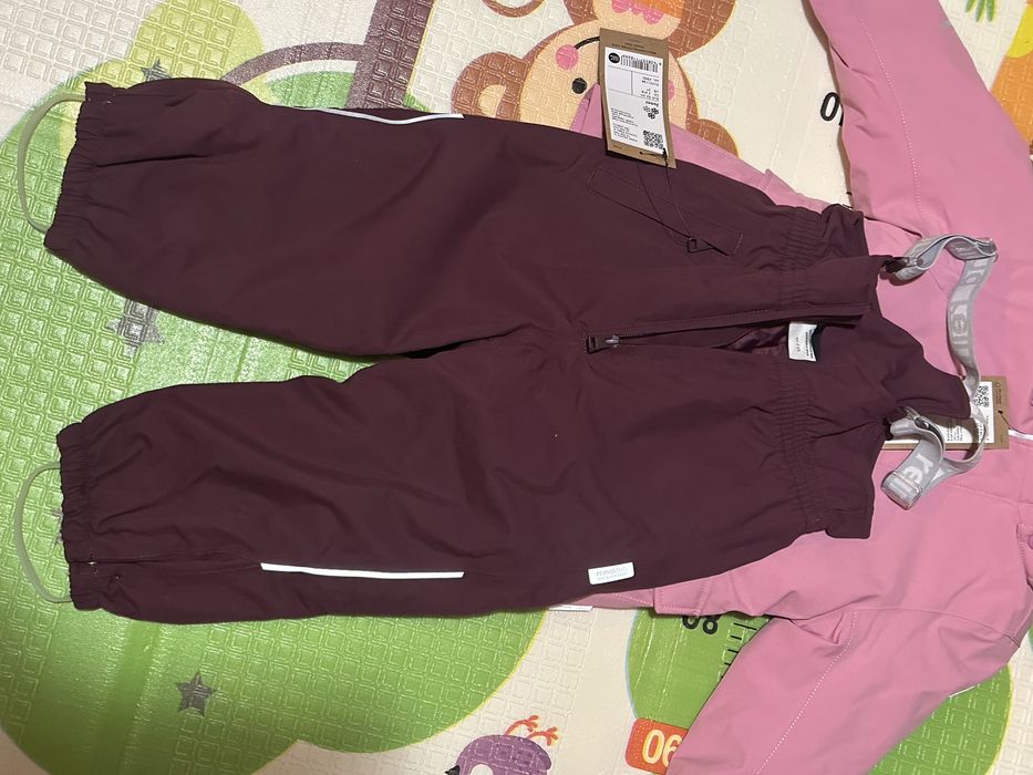 Напівкомбінезон , штани Reimatec Juoni бордові р92 +6 (98)