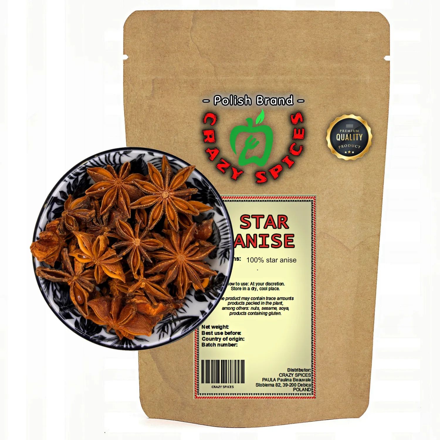 Anyż gwiazdki 50g – CrazySpices: Jakość, która wyznacza standardy