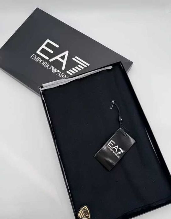 Шарф Армани Чорний в коробці Шарф мужской Armani