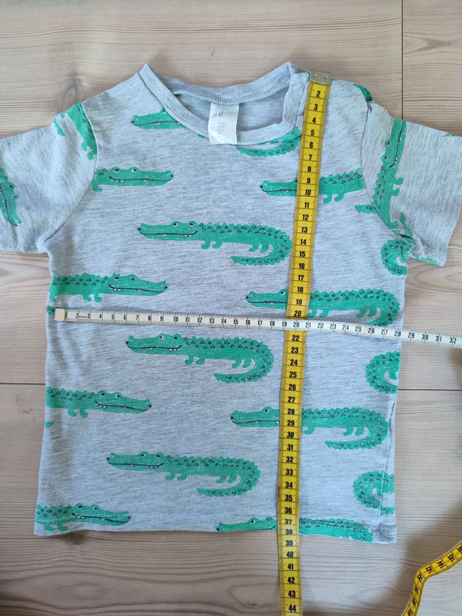 H&M bluzka koszulka t-shirt 86 krokodyle lindex