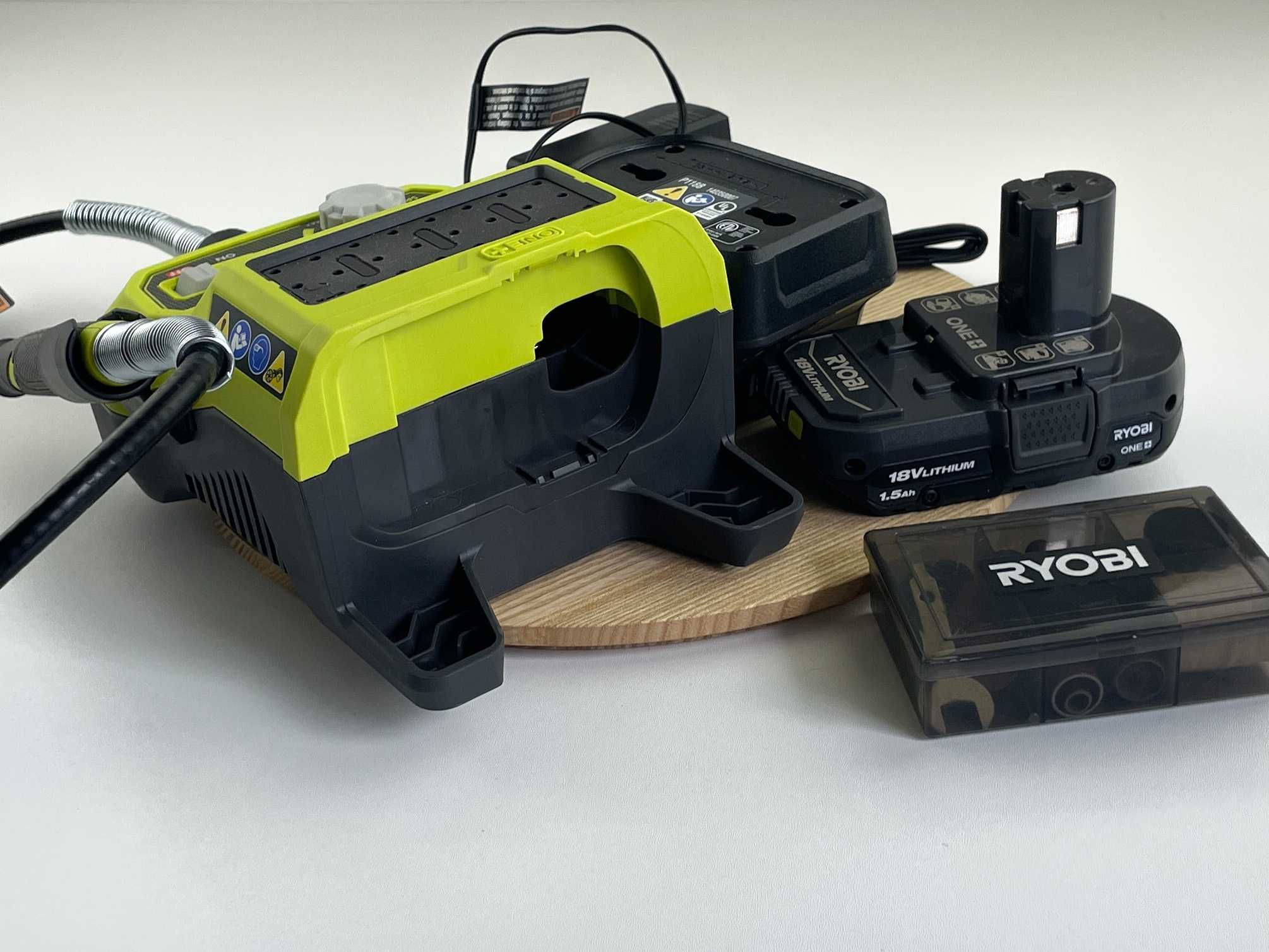 Гравер дремель Ryobi One + 18/20 V акб + зарядное