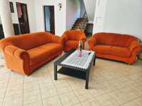 Wygodny, elegancki zestaw wypoczynkowy - sofa duża , sofa mała i fotel