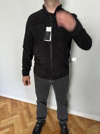 Куртка шкіряна замшева бомбер Massimo Dutti