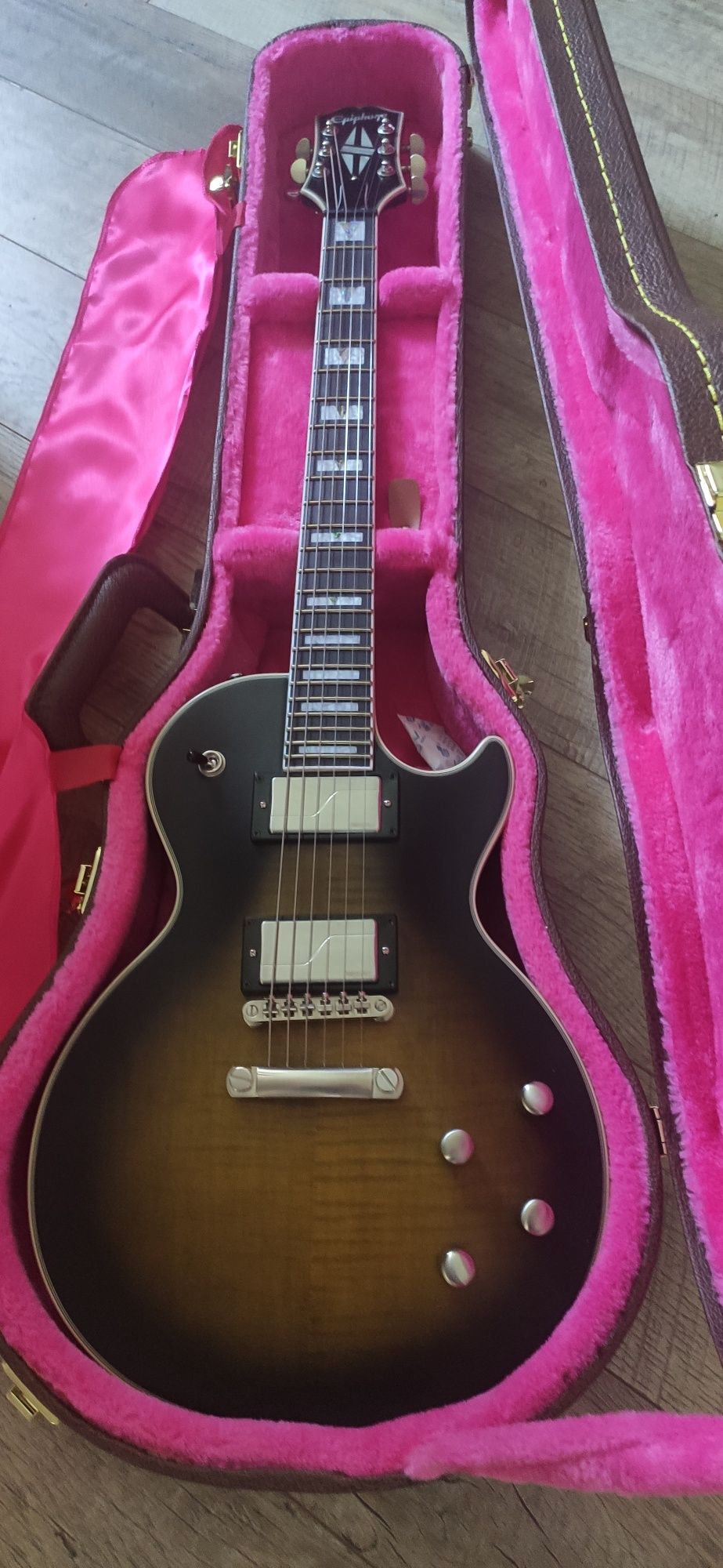 Epiphone Les Paul Prophecy Olive Tiger + case