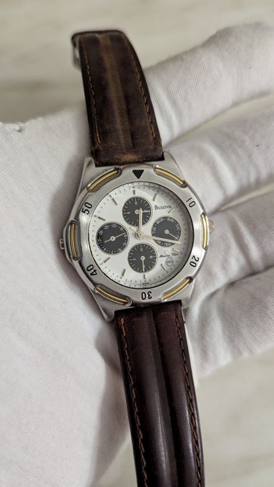 Часы винтажные Bulova dual time, годинник Японія кварц