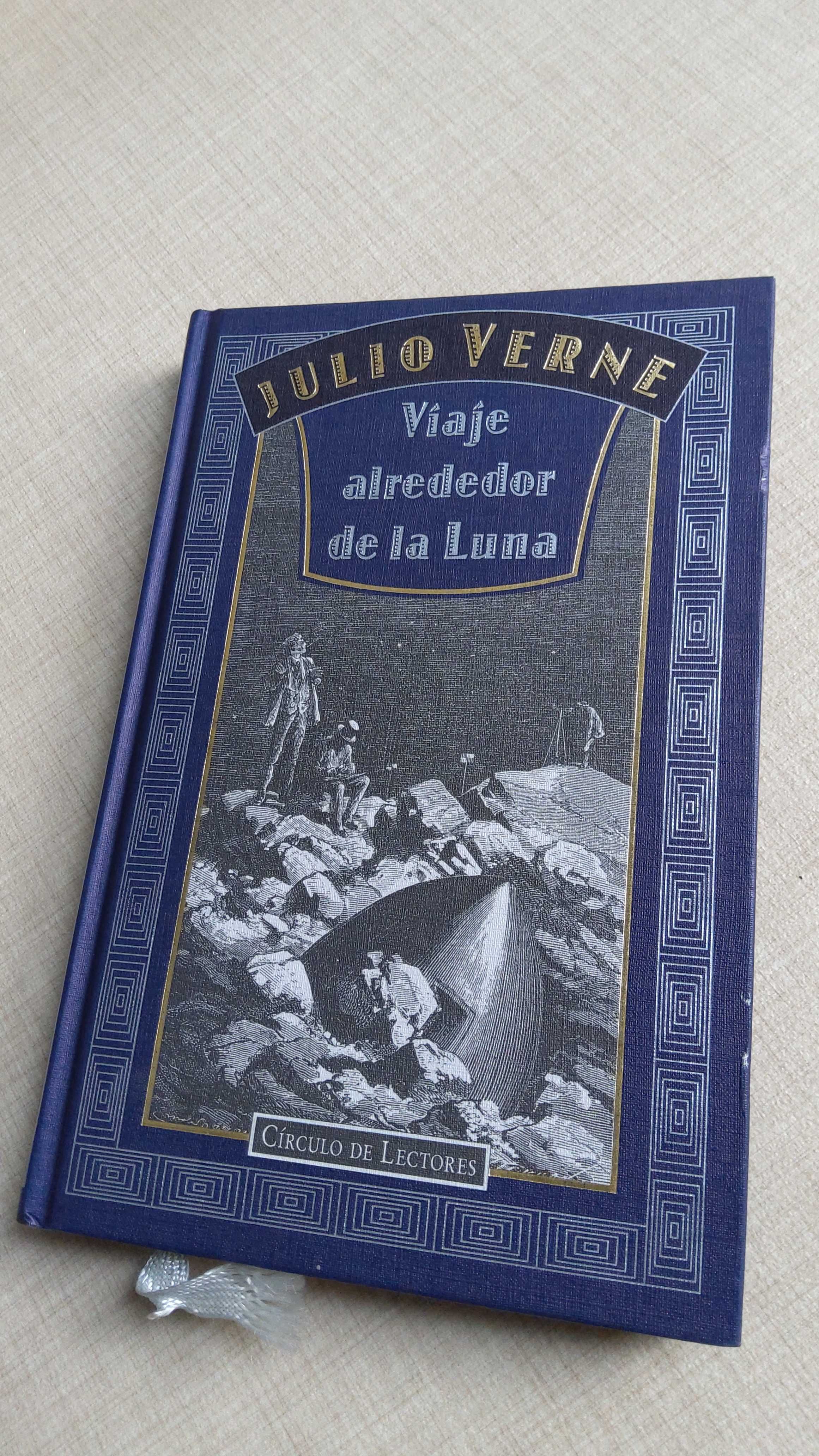 Julio Verne Viaje alrededor de la Luna hiszpański reprint oryg. wyd.
